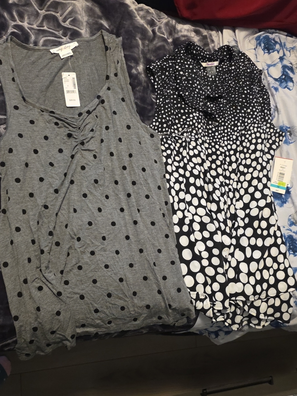 Polka Dot Sleeveless Top Bundle
